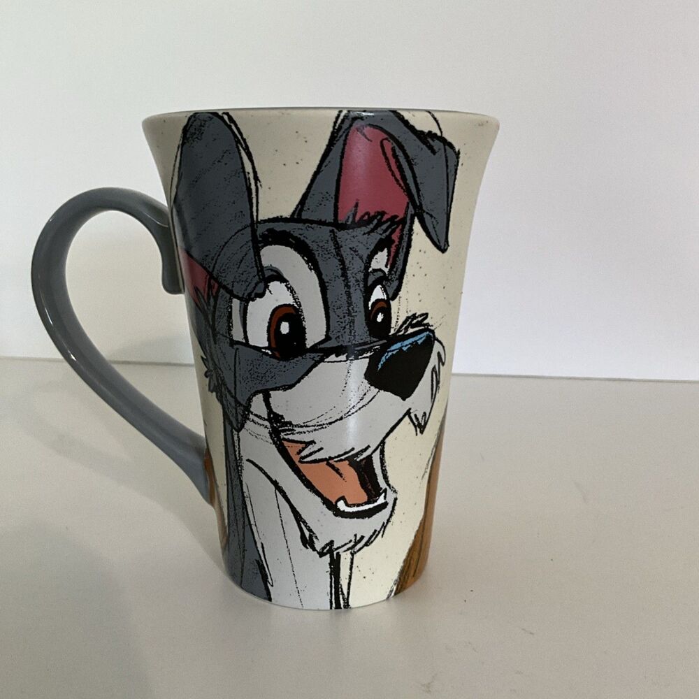 Lady and the Tramp Disney Store Tall Collectible Mug